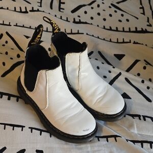 Dr. Martens Kids White Chelsea Boots